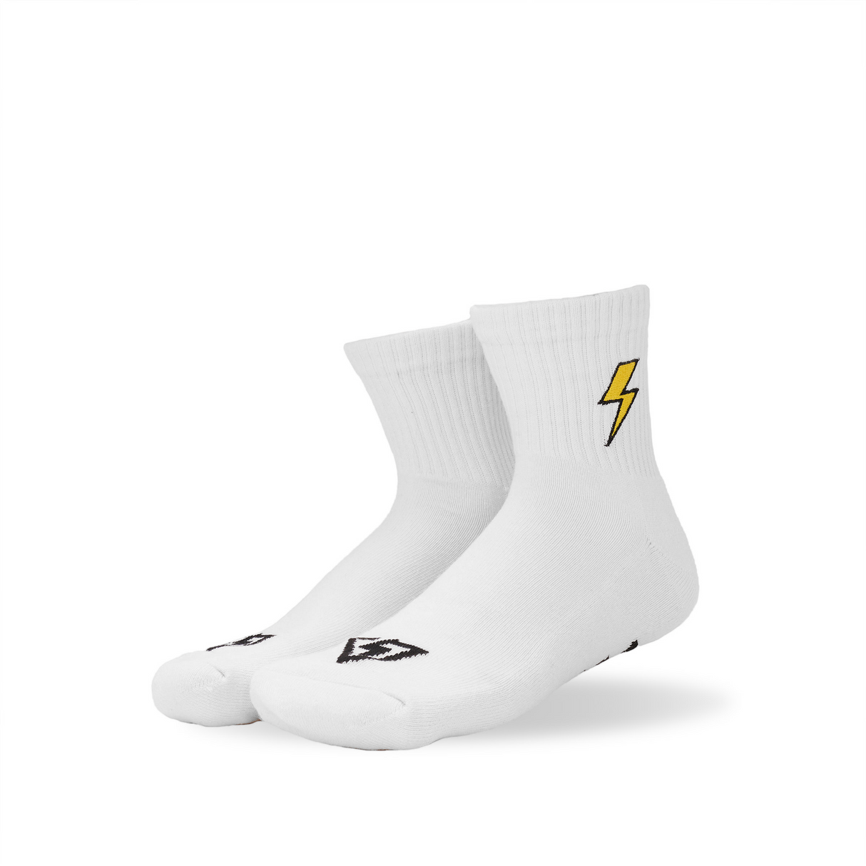 Bolt/Flower Lucky Cotton Quarter Socks