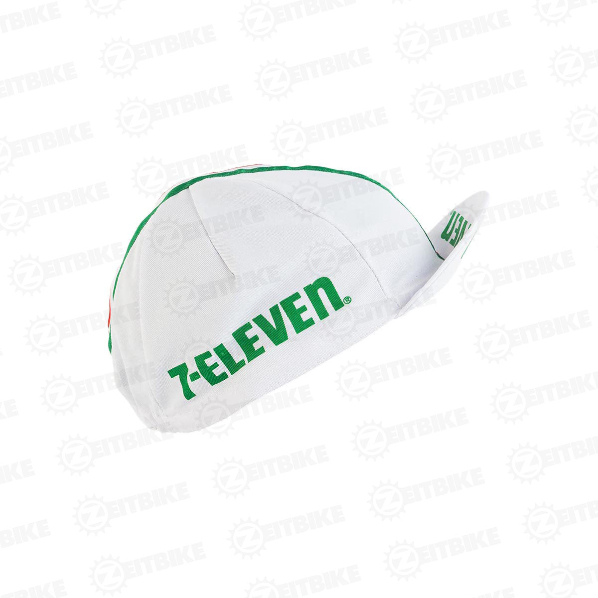 ZEITBIKE - Vintage Cycling Cap - 7-Eleven | | Anti Sweat Caps | for Stand Alone or Under Helmet | Team Jersey Cap Outdoor Cap