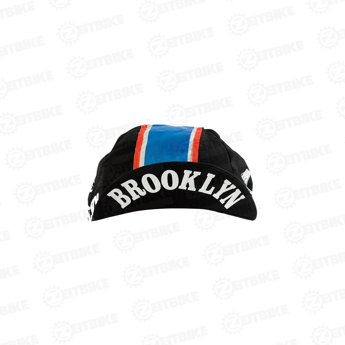 ZEITBIKE - Vintage Cycling Cap - Brooklyn - Black | | Anti Sweat Caps | for Stand Alone or Under Helmet | Team Jersey Cap Outdoor Cap