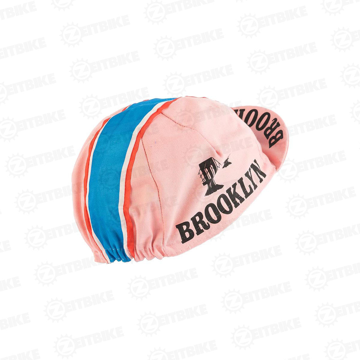 ZEITBIKE - Vintage Cycling Cap - Brooklyn - Pink | | Anti Sweat Caps | for Stand Alone or Under Helmet | Team Jersey Cap Outdoor Cap