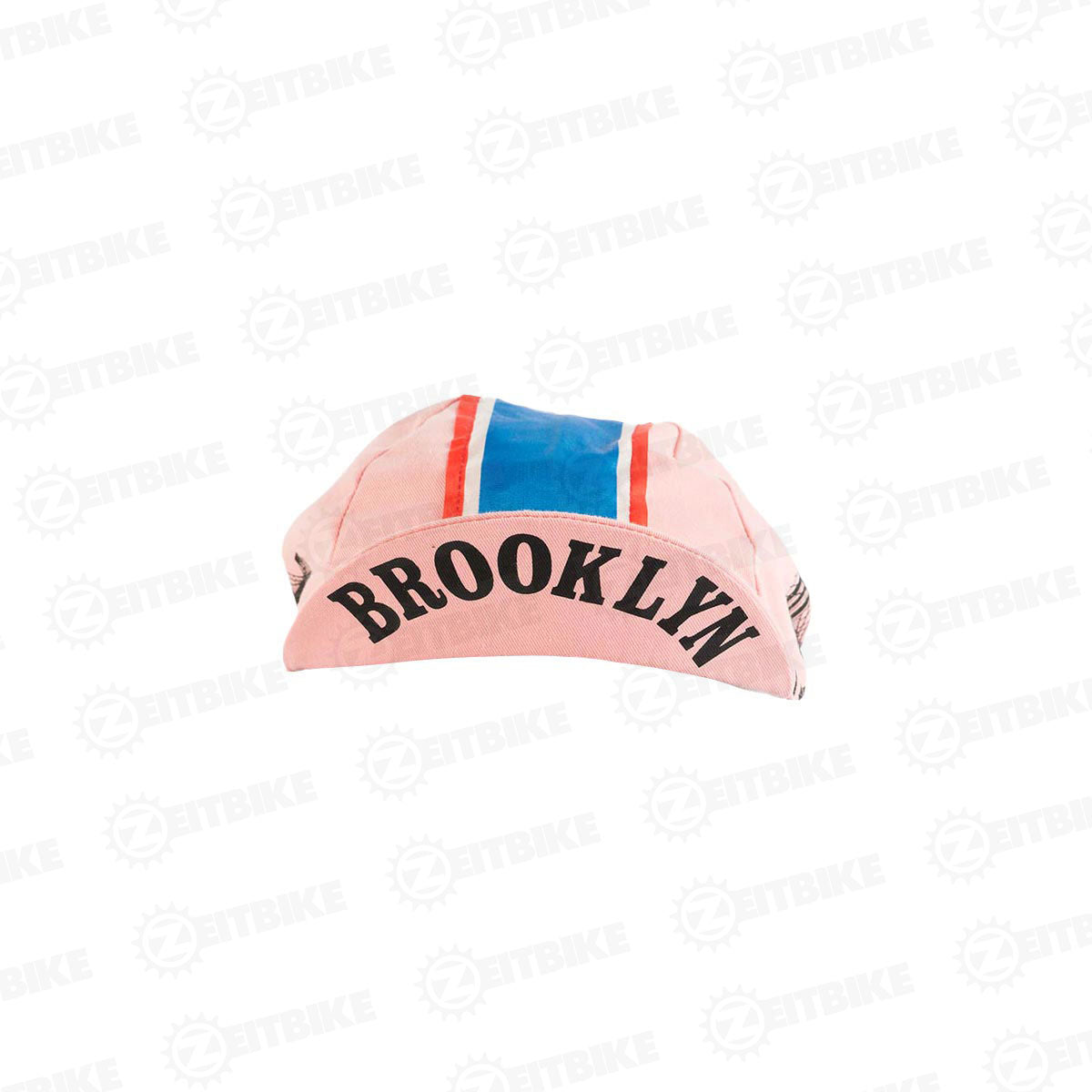 ZEITBIKE - Vintage Cycling Cap - Brooklyn - Pink | | Anti Sweat Caps | for Stand Alone or Under Helmet | Team Jersey Cap Outdoor Cap