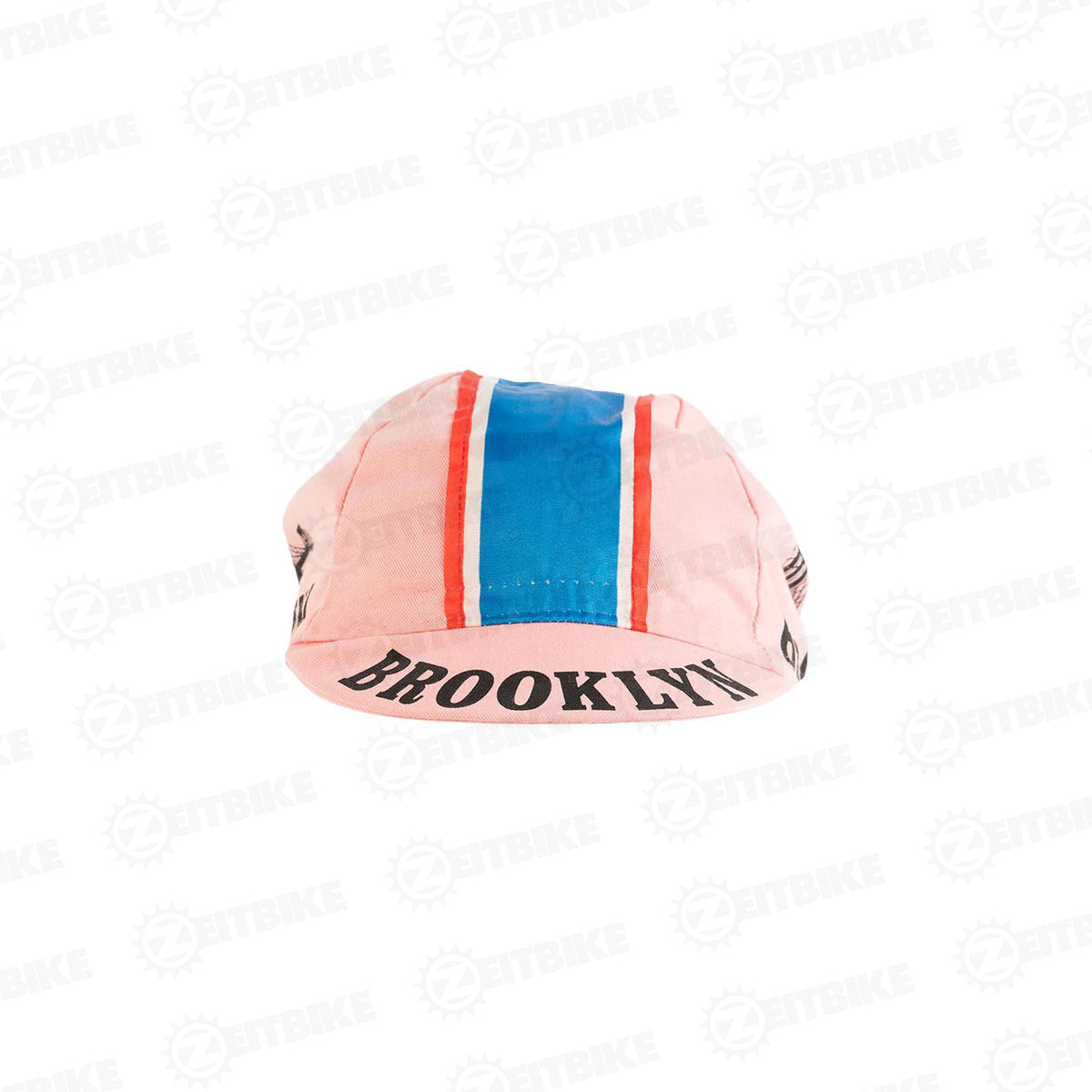 ZEITBIKE - Vintage Cycling Cap - Brooklyn - Pink | | Anti Sweat Caps | for Stand Alone or Under Helmet | Team Jersey Cap Outdoor Cap