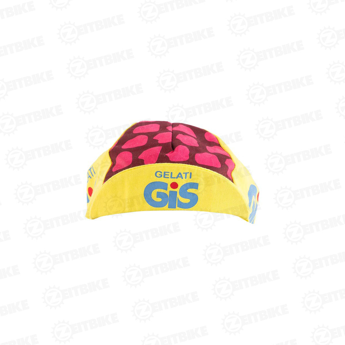 ZEITBIKE - Vintage Cycling Cap - Gis Gelati 2 | Anti Sweat Caps | for Stand Alone or Under Helmet | Team Jersey Cap Outdoor Cap