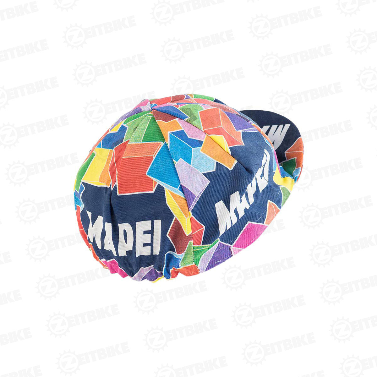 ZEITBIKE - Vintage Cycling Cap - Mapei | Anti Sweat Caps | for Stand Alone or Under Helmet | Team Jersey Cap Outdoor Cap
