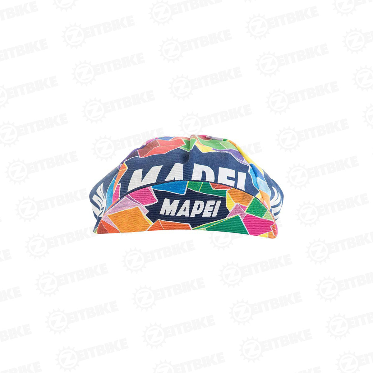 ZEITBIKE - Vintage Cycling Cap - Mapei | Anti Sweat Caps | for Stand Alone or Under Helmet | Team Jersey Cap Outdoor Cap