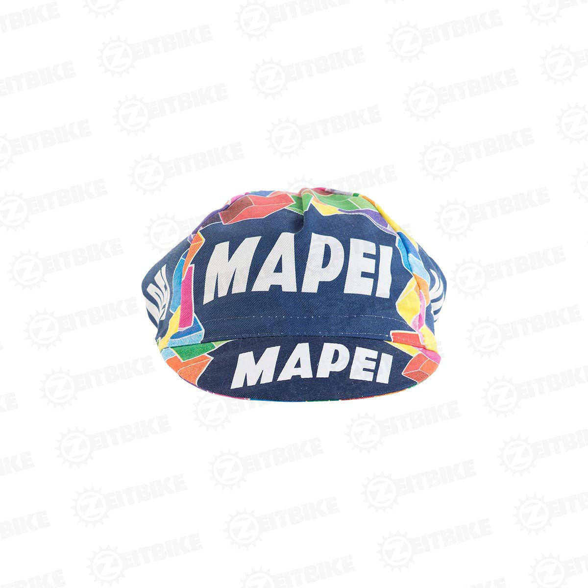 ZEITBIKE - Vintage Cycling Cap - Mapei | Anti Sweat Caps | for Stand Alone or Under Helmet | Team Jersey Cap Outdoor Cap