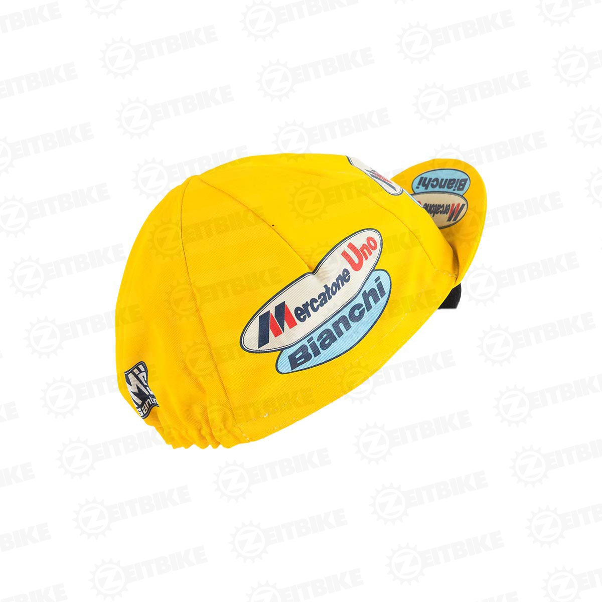 ZEITBIKE - Vintage Cycling Cap - Mercatone | Anti Sweat Caps | for Stand Alone or Under Helmet | Team Jersey Cap Outdoor Cap