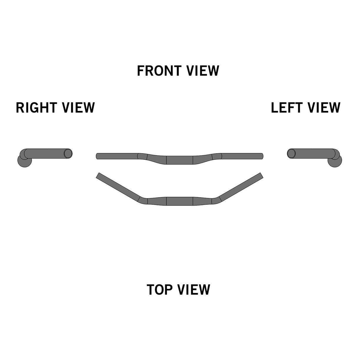 Ergotec - Ladytown i Handlebar - 31.8 mm - Black Sandblasted