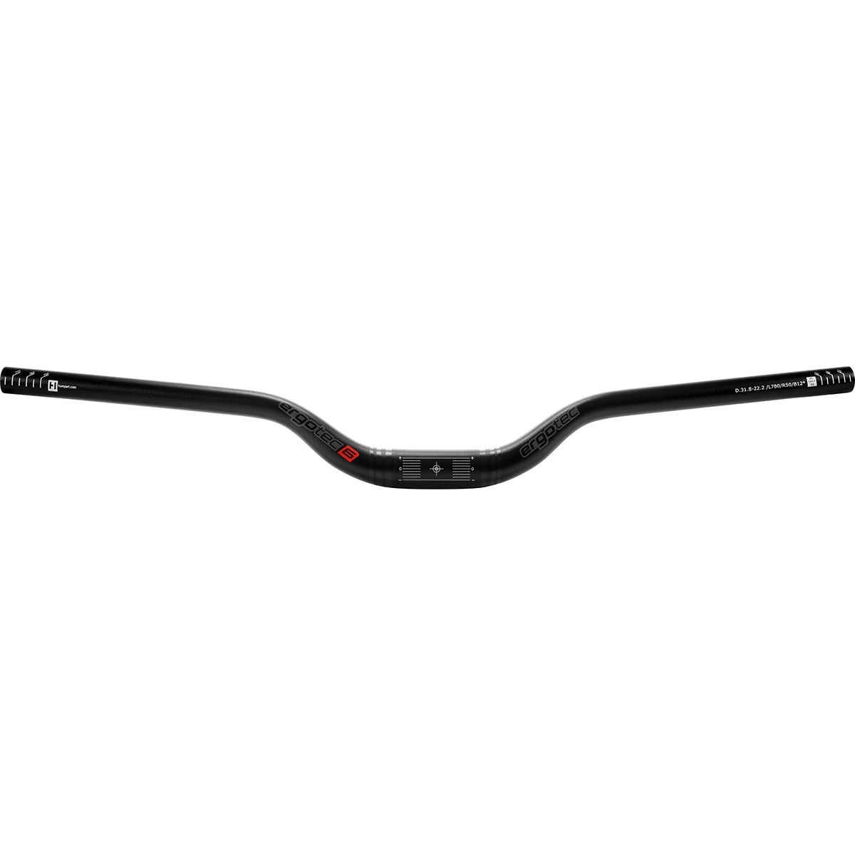 Ergotec Riser Bar 50 (35.0, GW780, GL220, GH50, 12° | Black Sandblasted)
