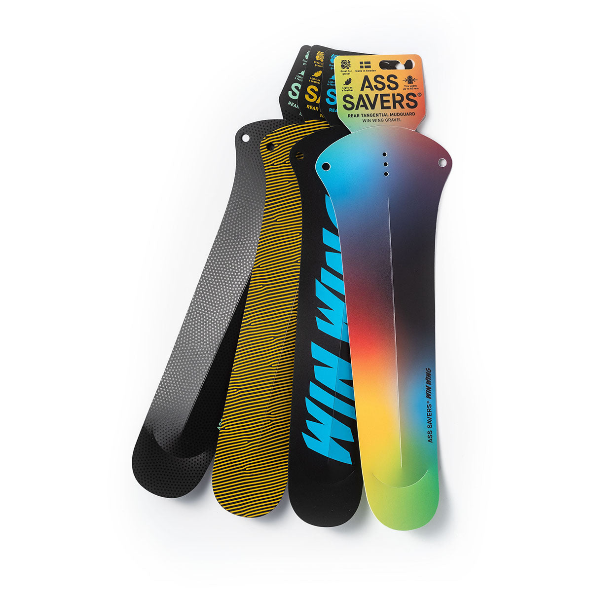 Ass Savers Win Wing 2 Gravel Rear Mudguard w/ Black Wishbone