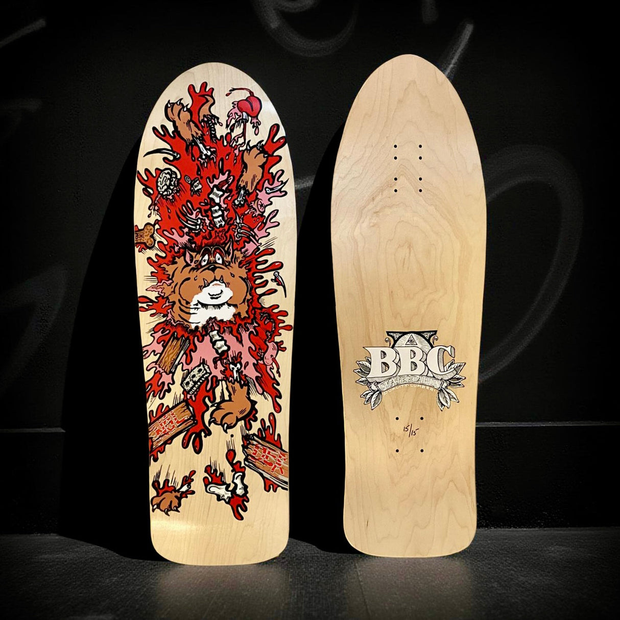 Monty Nolder BBC Exploded Bulldog (#3) Limited Edition Deck 10.2"x32" HAND-PAINTED (1 of 15)