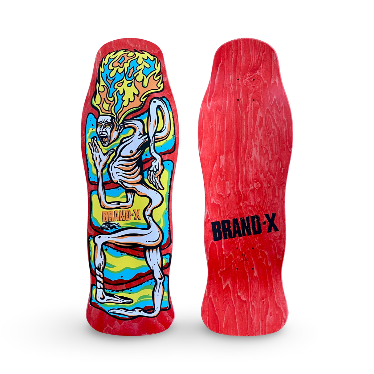 Rubberman 10"x30.25" Limited Edition Deck HAND-PAINTED (1 of 10)