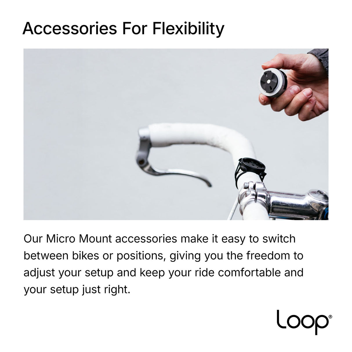 Loop - Micro Mount - Ultra-Compact Stem Cap Phone Mount