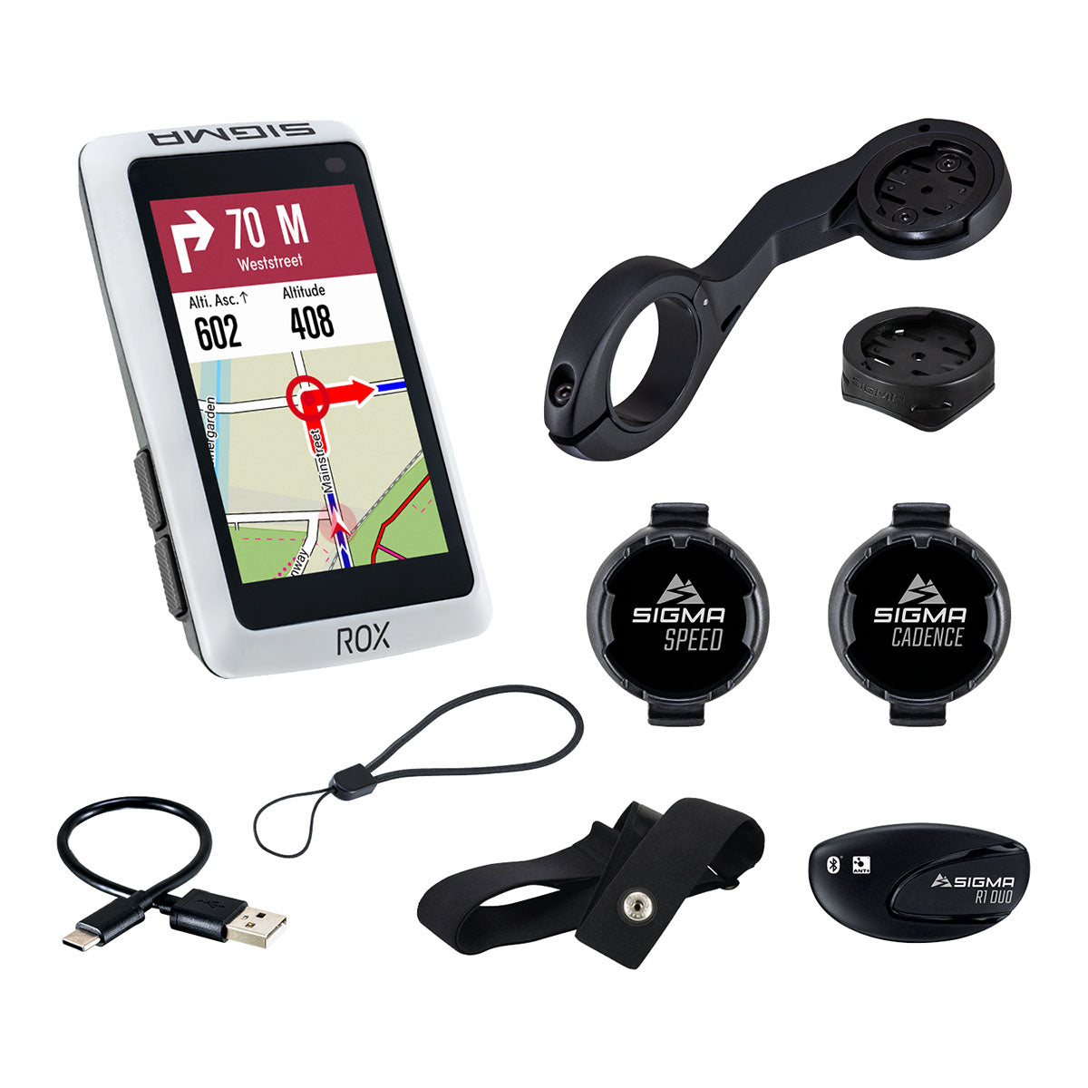 SIGMA GPS Bike Computer - ROX 12.1 EVO Sensor Set