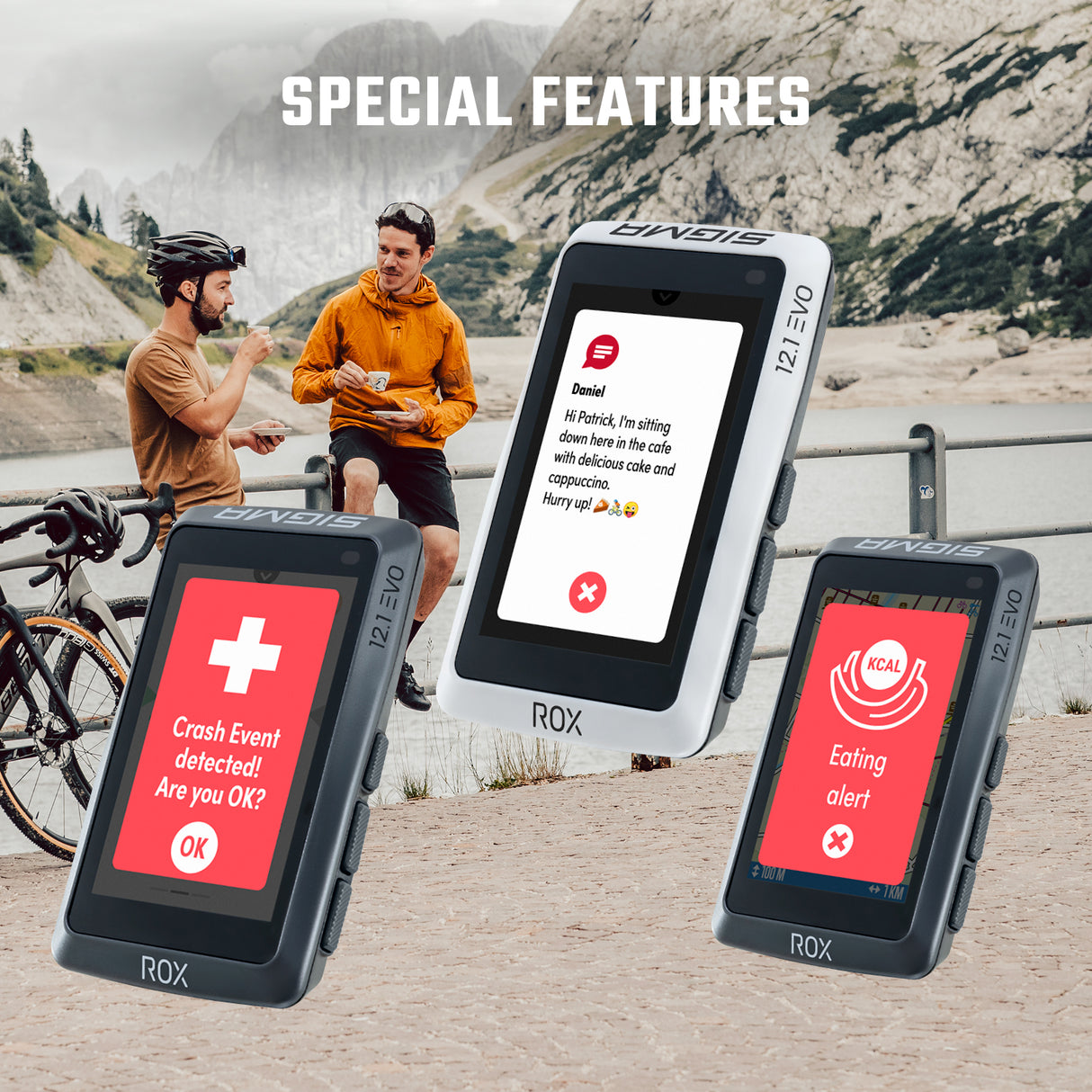 SIGMA GPS Bike Computer - ROX 12.1 EVO Sensor Set