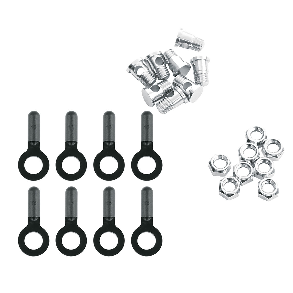 SKS - Bike Fender Parts - Eyebolt / Nut Set, 8 Piece for Chromoplastics/Commuter II