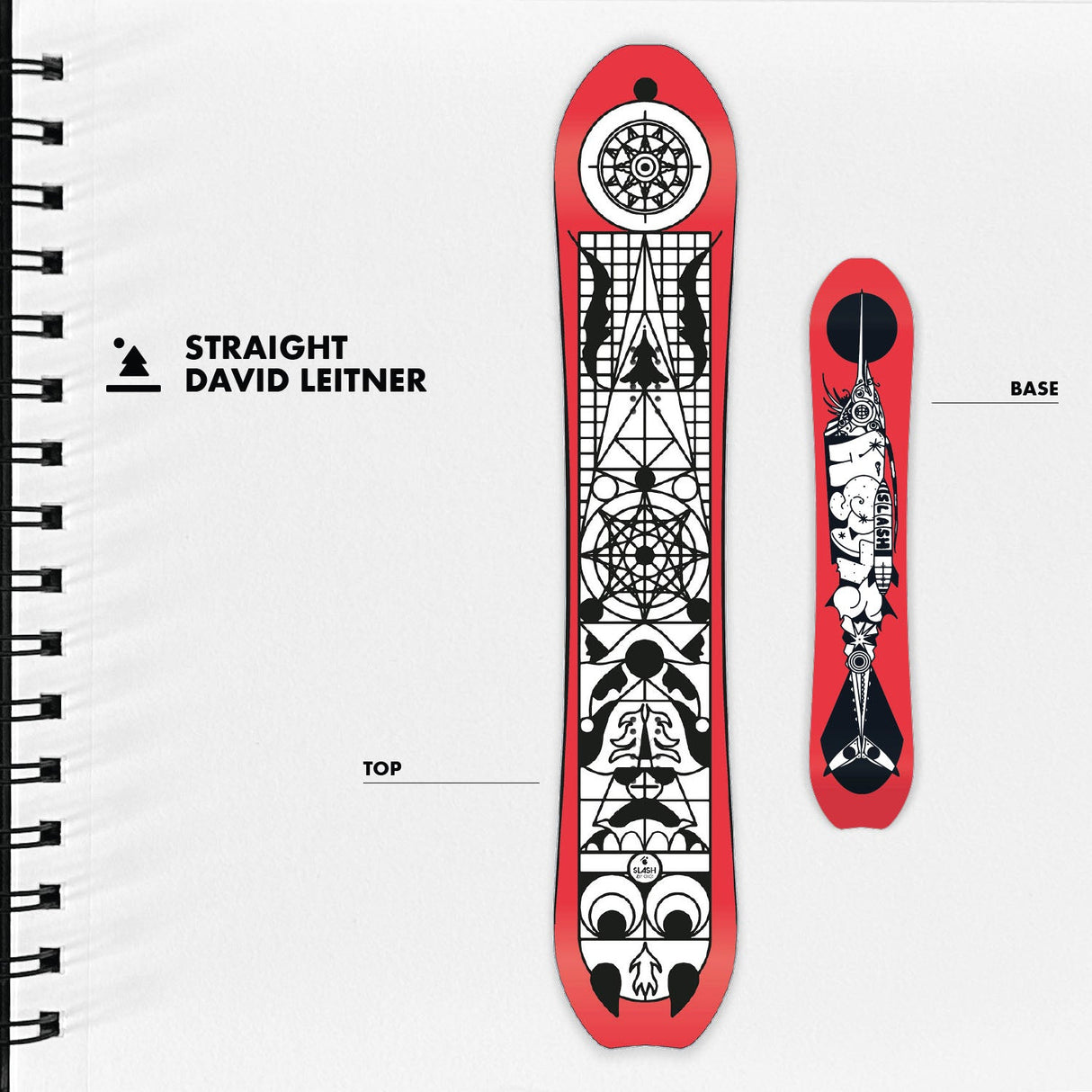 Slash by GiGi - STRAIGHT Directional Snowboard - David Leitner (Design Drop)