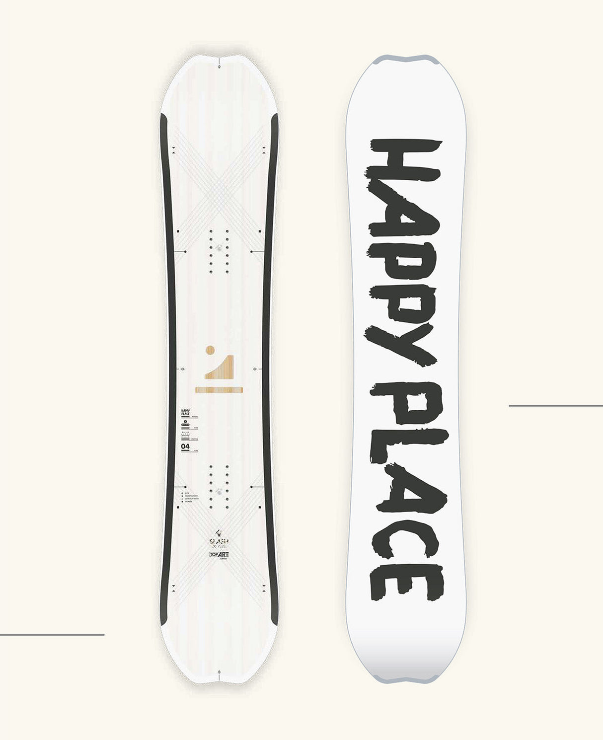 Slash by GiGi - Happy Place Snowboard - Blank (TopArt)