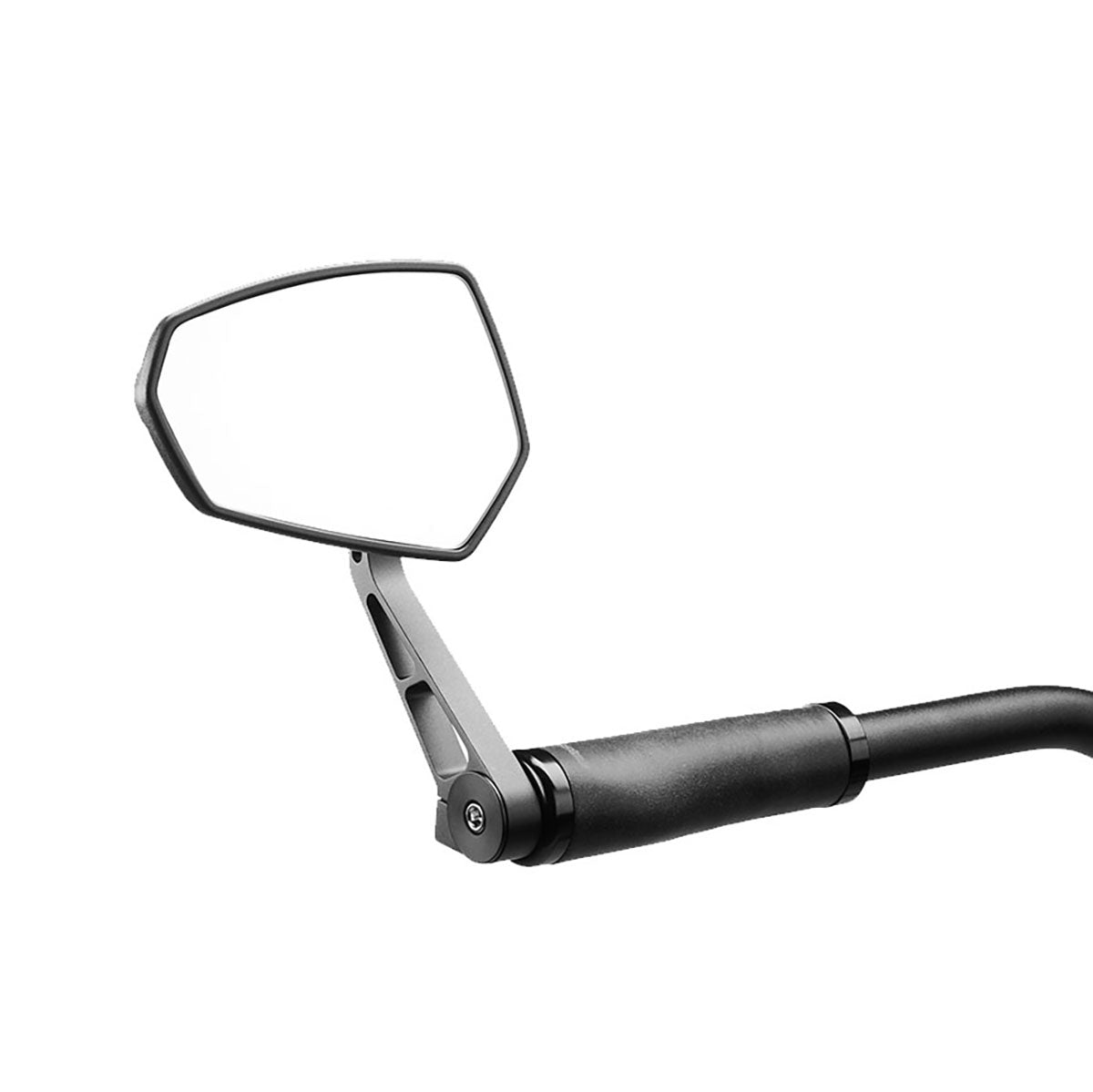 Ergotec Mirror M-77 with E-Approval Number (shortarm, big Mirror | Black)