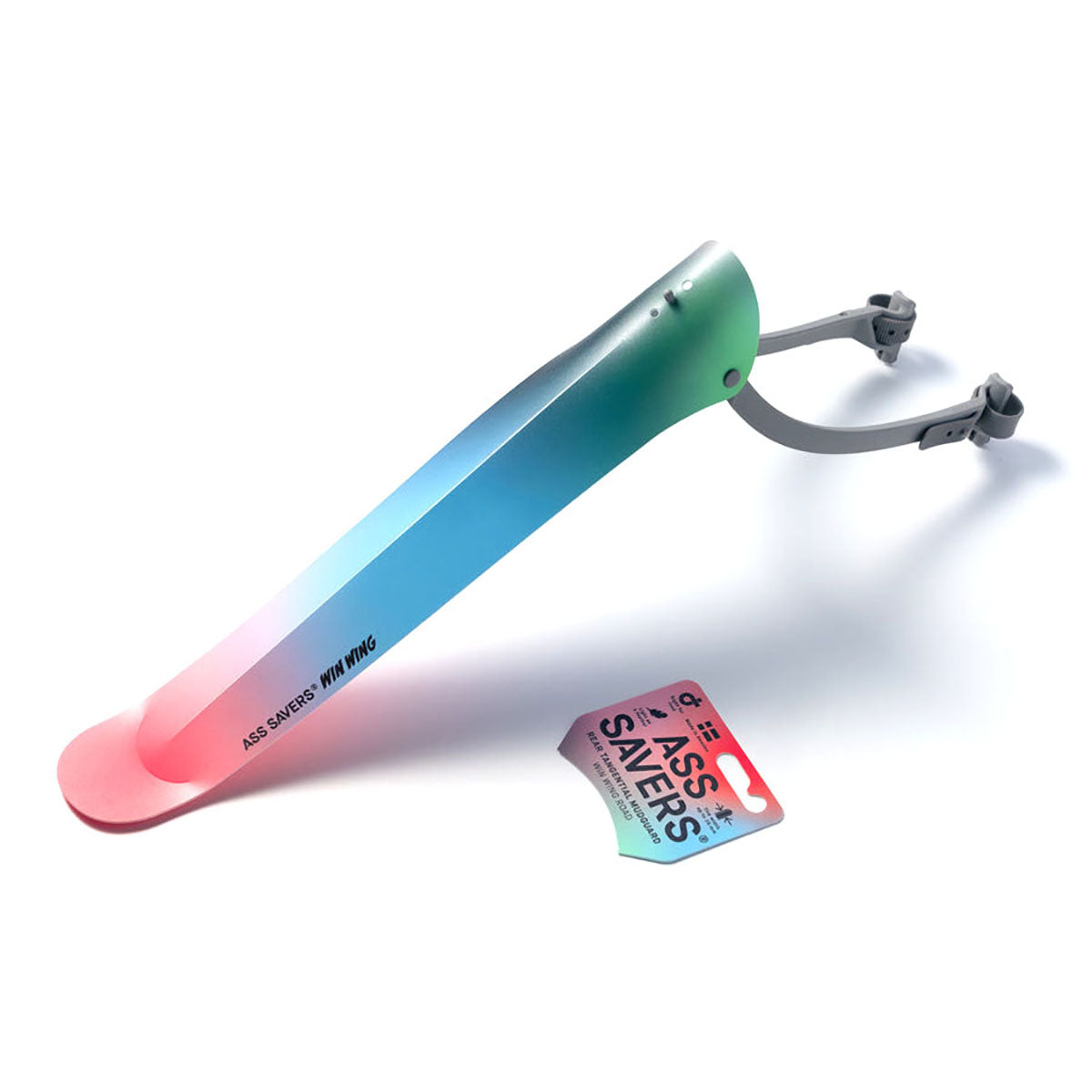 Ass Savers Win Wing Road Rear Mudguard w/ Grey Wishbone