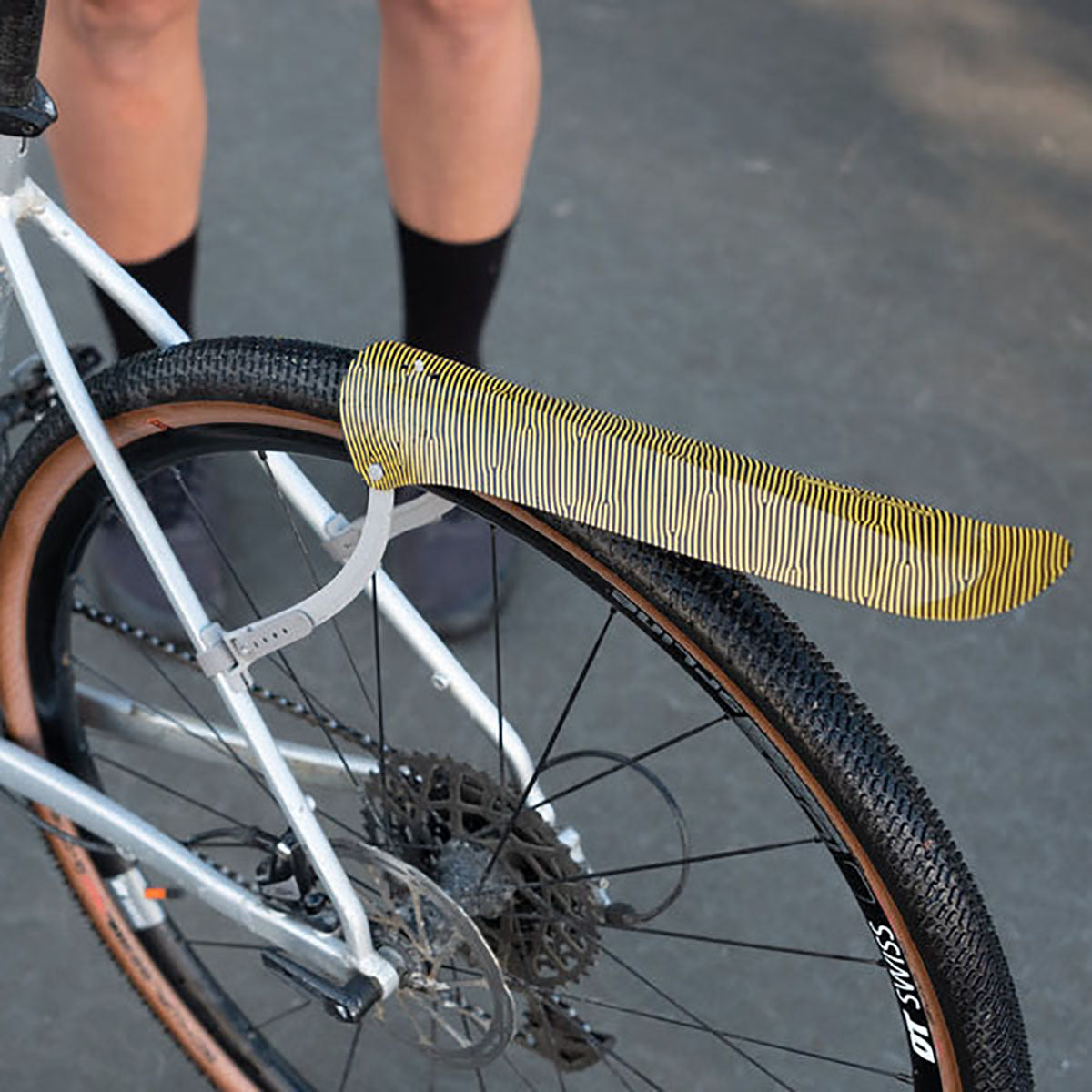 Ass Savers Win Wing Gravel Rear Mudguard w/ Grey Wishbone