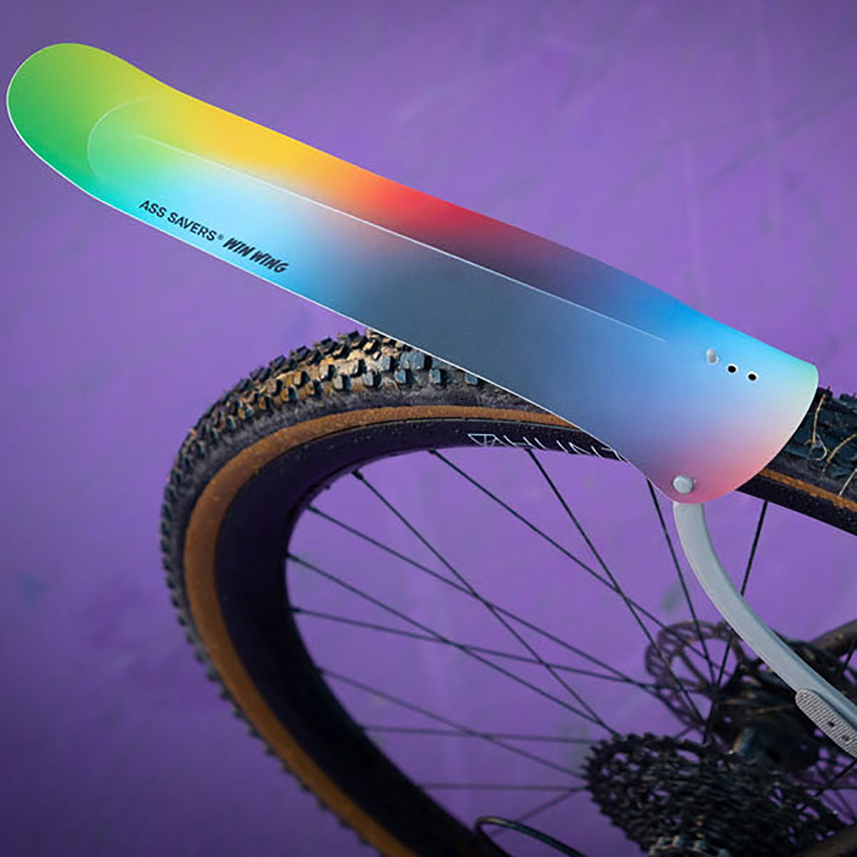 Ass Savers Win Wing Gravel Rear Mudguard w/ Grey Wishbone