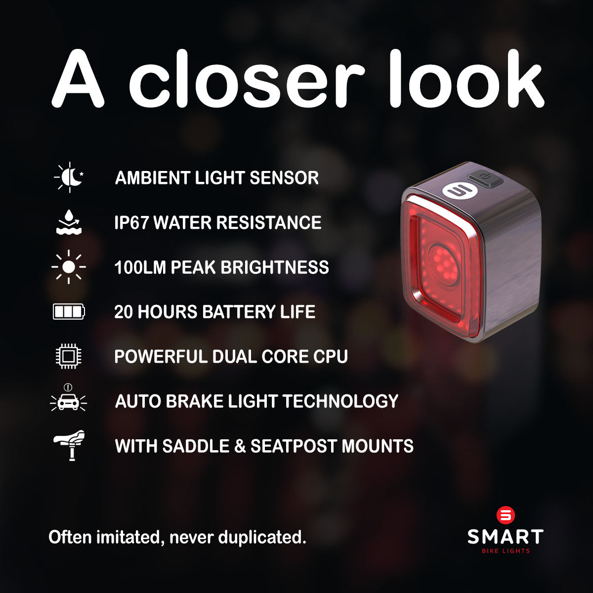 Hauteworks Vision Pro - Bicycle Tail Light