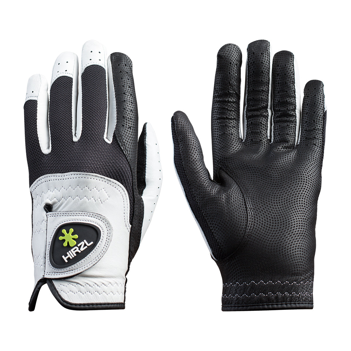 HIRZL Trust Control 2.0 - Golf Gloves - White / Black (Buy 2, Get 10% off)