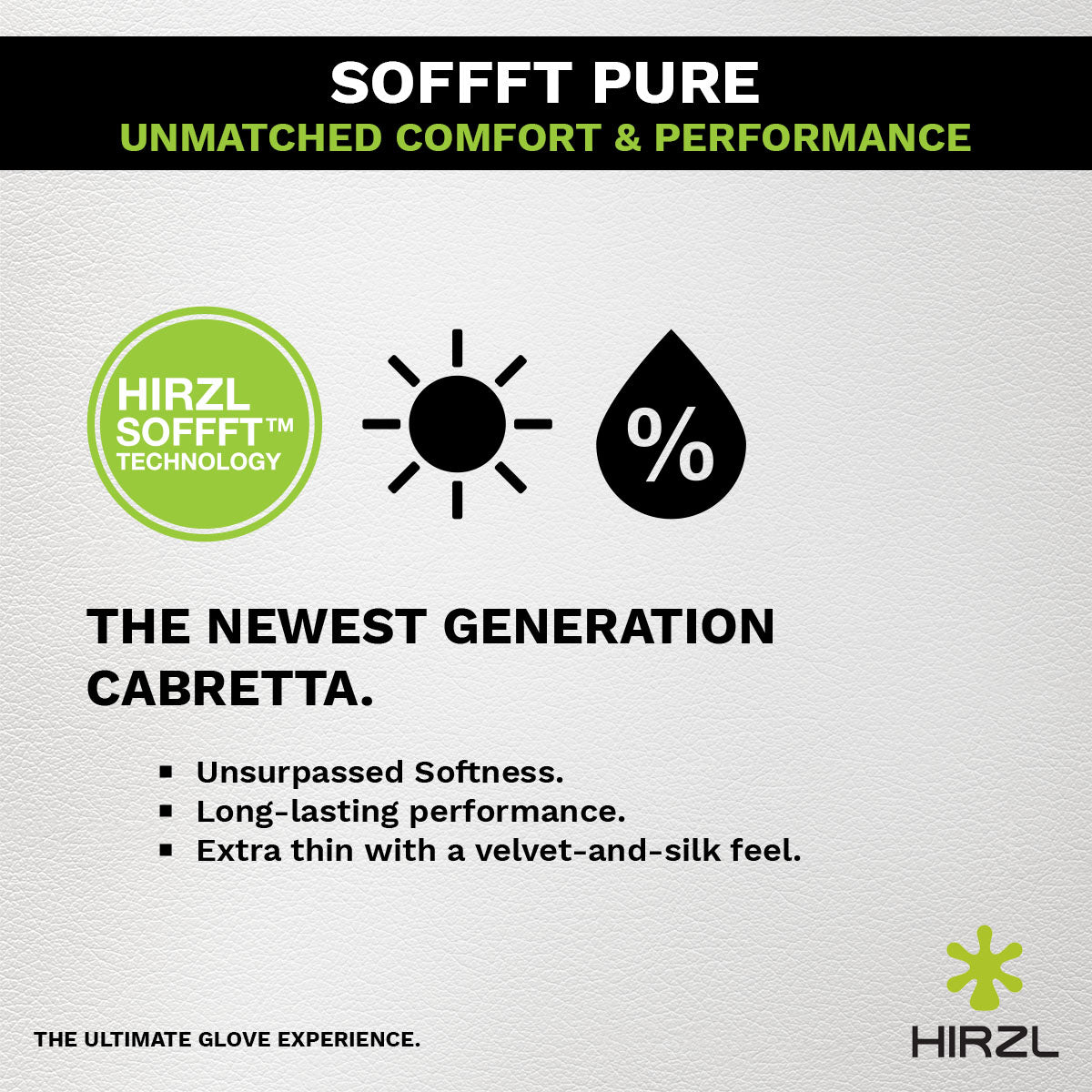 HIRZL SOFFFT Pure - Golf Gloves - WHITE (Buy 2, Get 10% off)