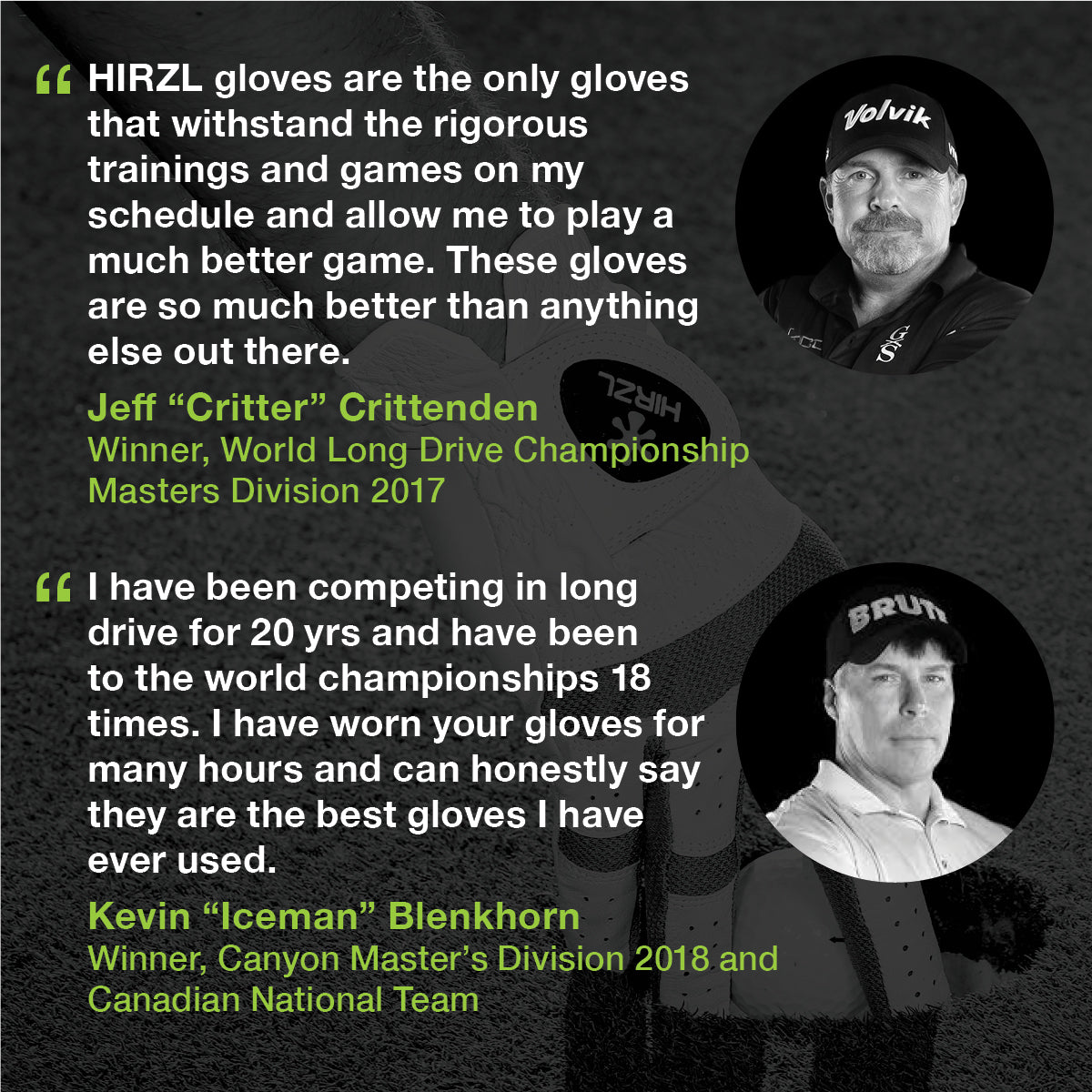 HIRZL Trust Control 2.0 - Golf Gloves - White / Black (Buy 2, Get 10% off)