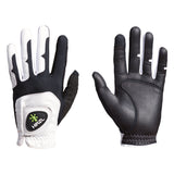 HIRZL Grippp Fit - Golf Gloves - White / Black (Buy 2, Get 10% off)