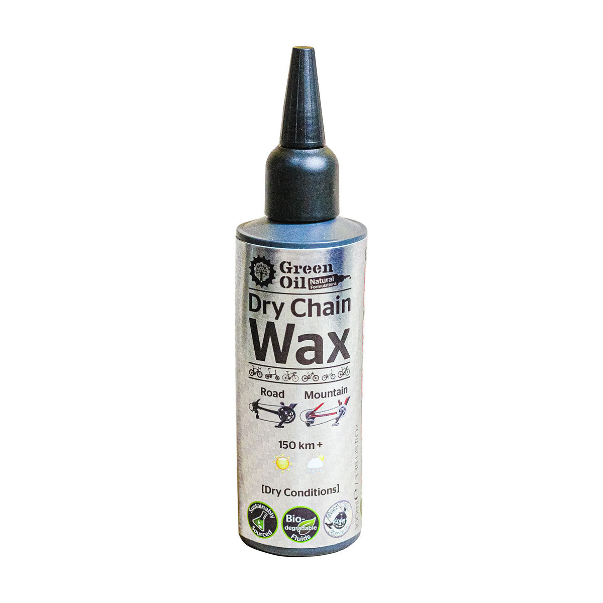 Green Oil - Dry Chain Wax - Dry Conditions - 100ml