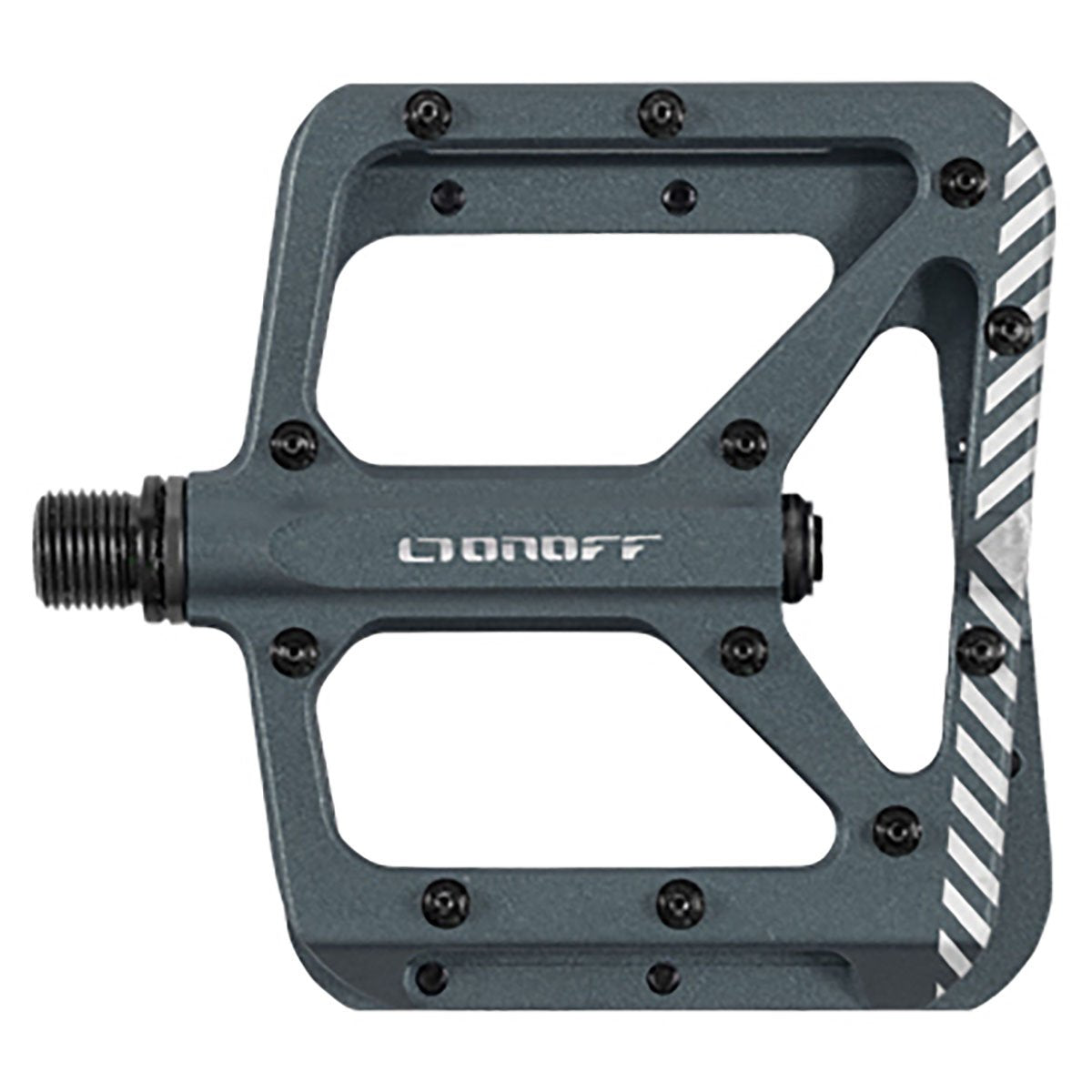 ONOFF -SHIELD V2 MTB PEDAL (Anthracite / Fuchsia / Blue)