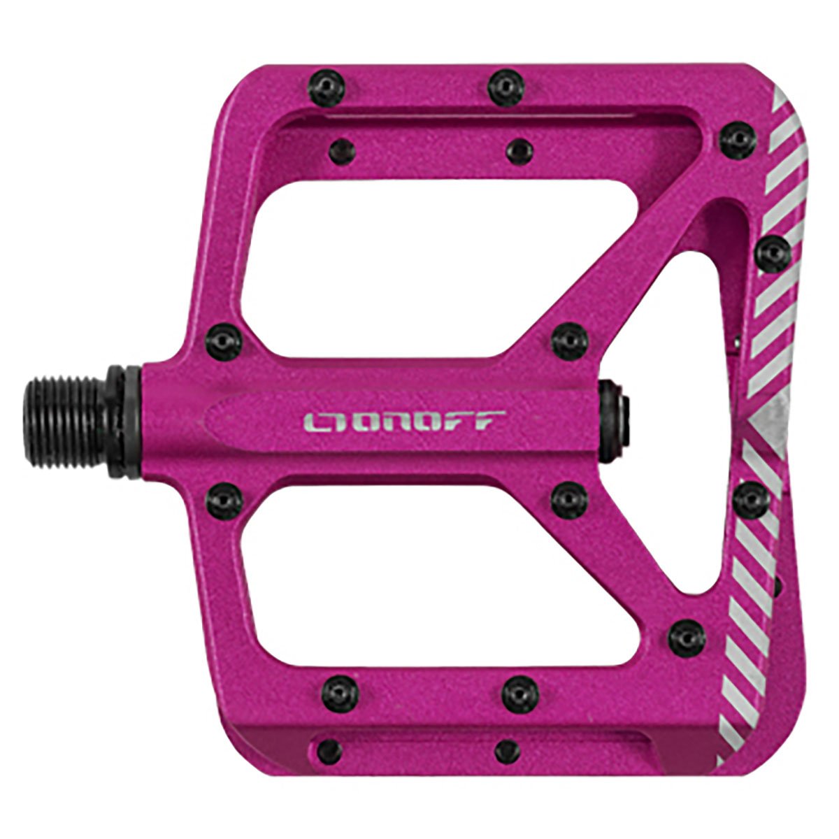 ONOFF -SHIELD V2 MTB PEDAL (Anthracite / Fuchsia / Blue)