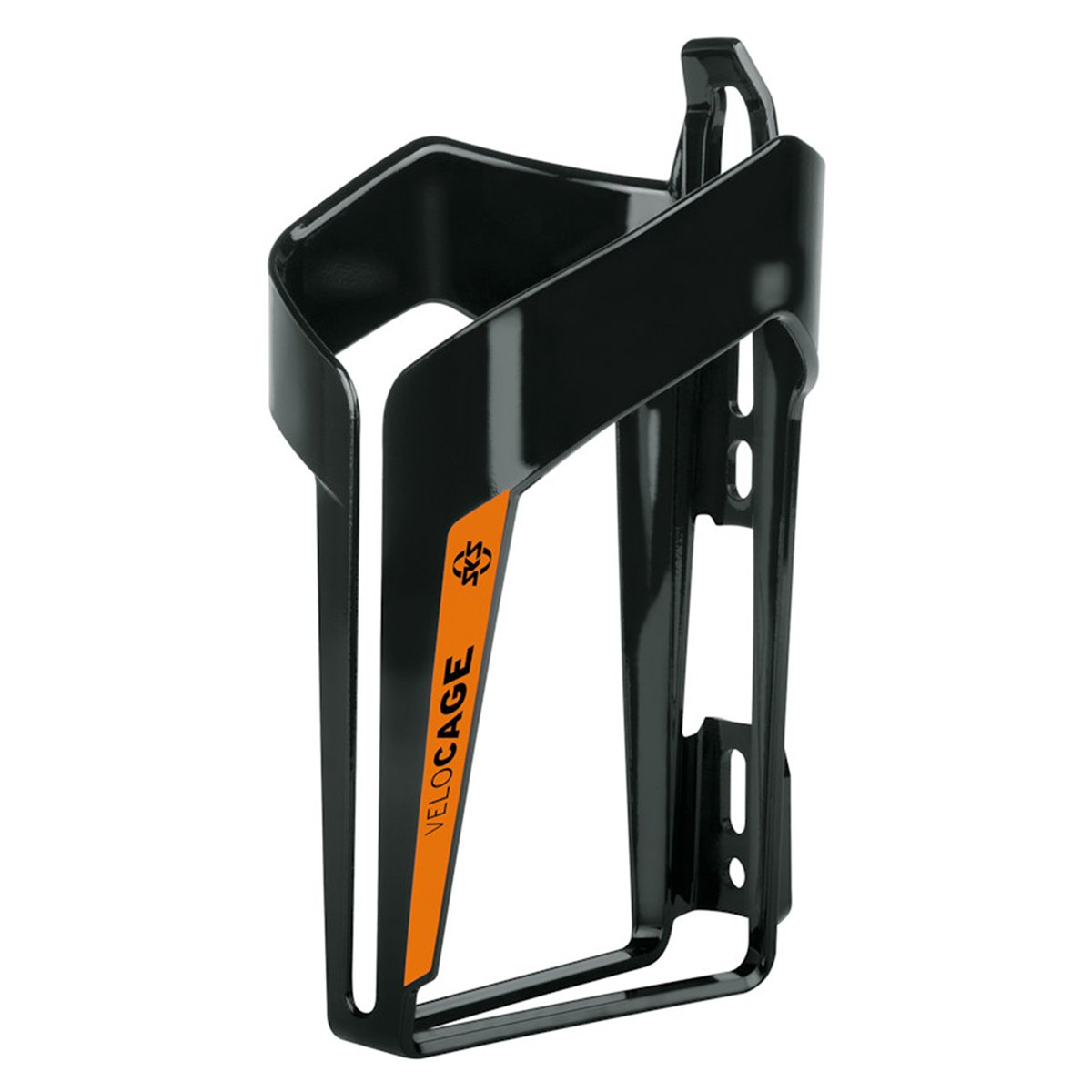 SKS - Velocage - Bicycle Drinking Bottle Cage - Glossy Black w/ Orange