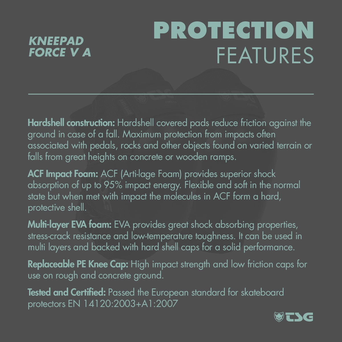 TSG - Kneepad Force V A