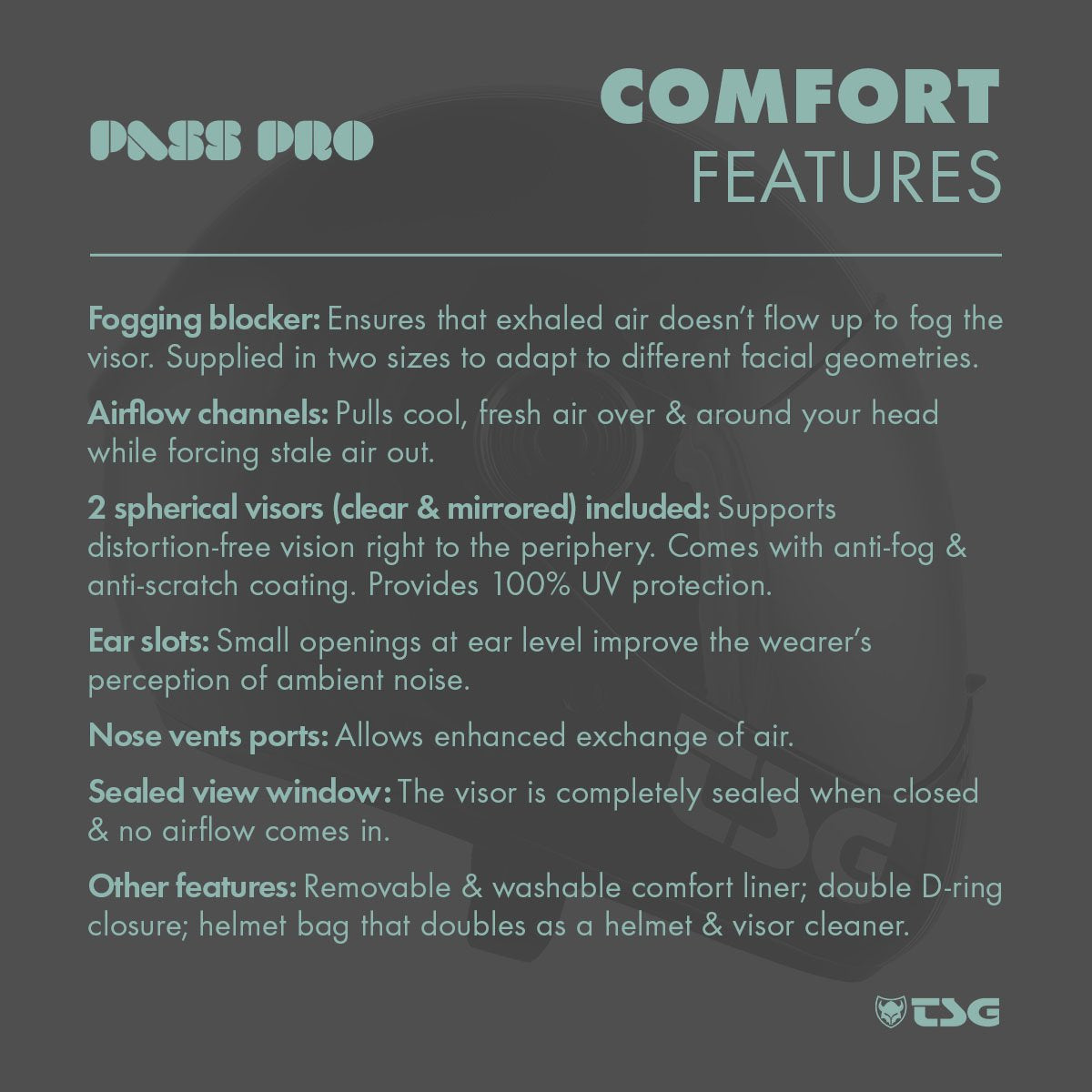 TSG - Pass Pro Helmet (Bonus Visor) - Action Emporium