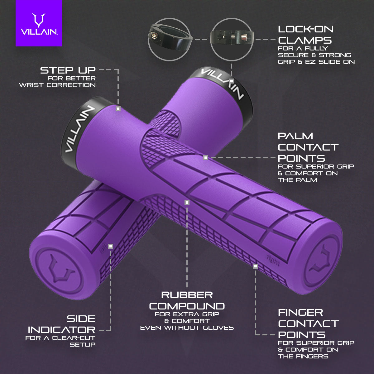 Villain - Arrest 1st Offense - Mountain Bike Grips