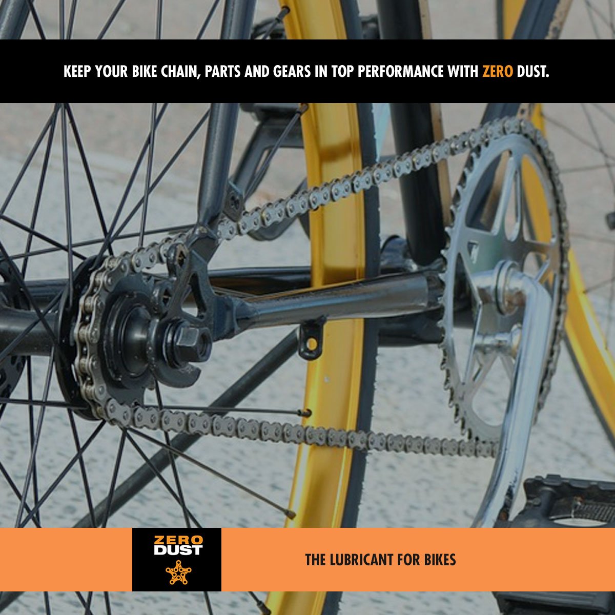 ZeroDust Chain Lube (120 ml - dosage for more than 2 bikes and for home) - Action Emporium