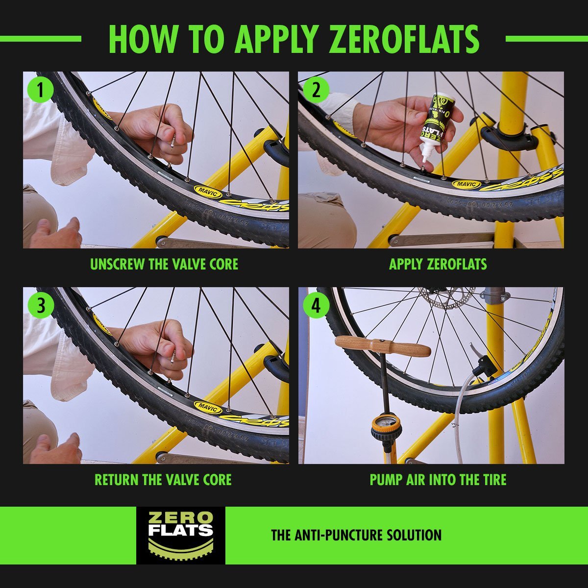 ZeroFlats Anti-puncture Sealant (180 ml) - Action Emporium