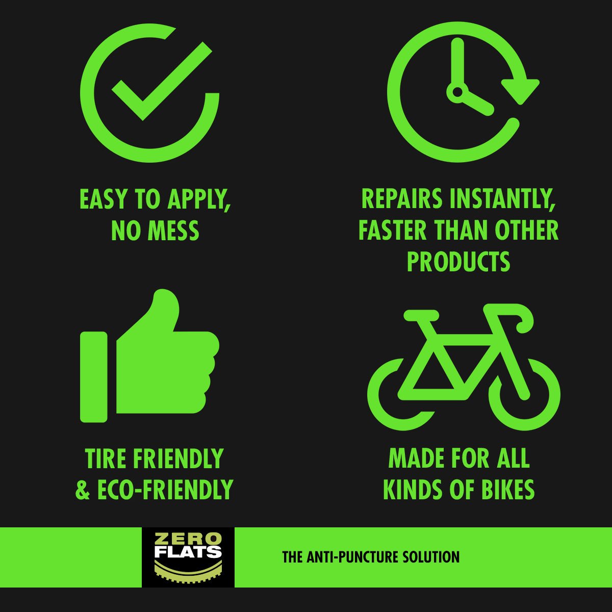 ZeroFlats Anti-puncture Sealant (500 ml) - Action Emporium