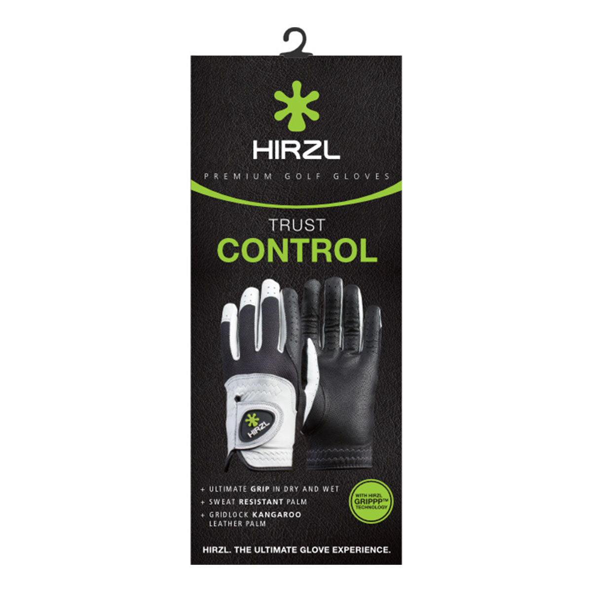 HIRZL Trust Control 2.0 - Golf Gloves - White / Black (Buy 2, Get 10% off)