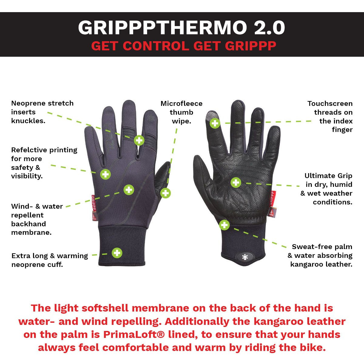 HIRZL - GRIPPP THERMO 2.0 - Bike Gloves