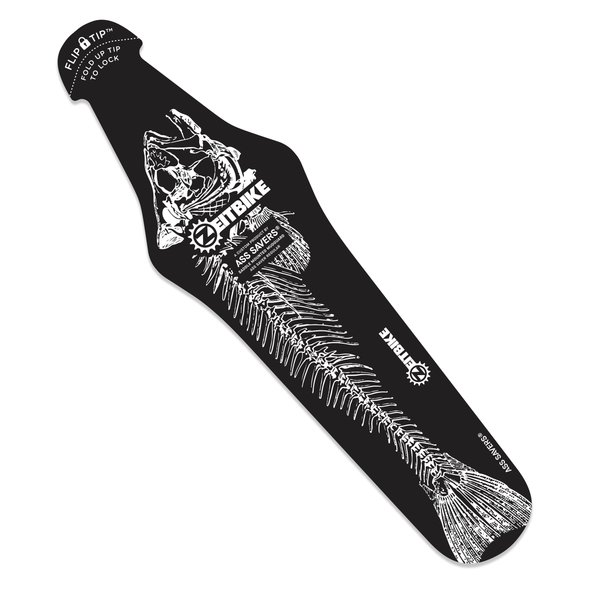 ZEITBIKE Fishbone for Alley Cats - Rain Fender - Ass Savers G4 w FlipTip - Quick Mudguard