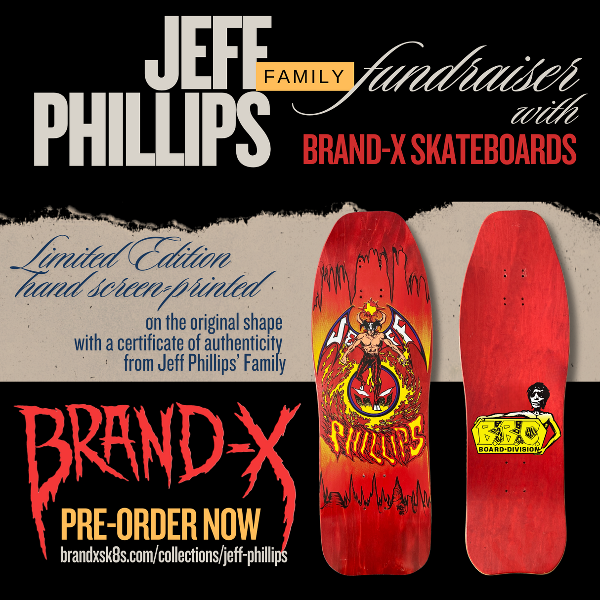 Jeff Phillips DevilMan Limited Edition, HAND PAINTED BBC Deck (1 of 100)