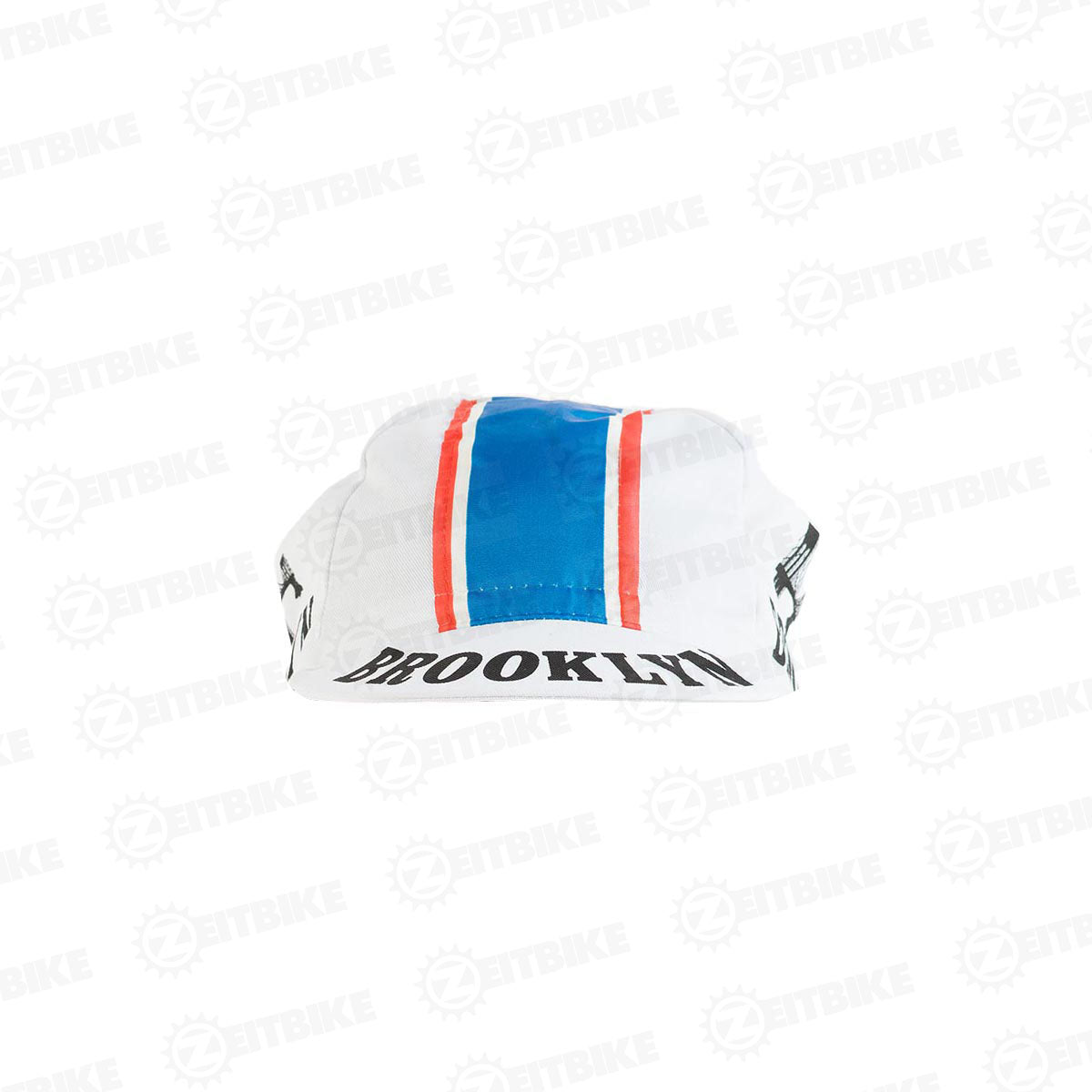 ZEITBIKE - Vintage Cycling Cap - Brooklyn - White |  | Anti Sweat Caps | for Stand Alone or Under Helmet | Team Jersey Cap Outdoor Cap