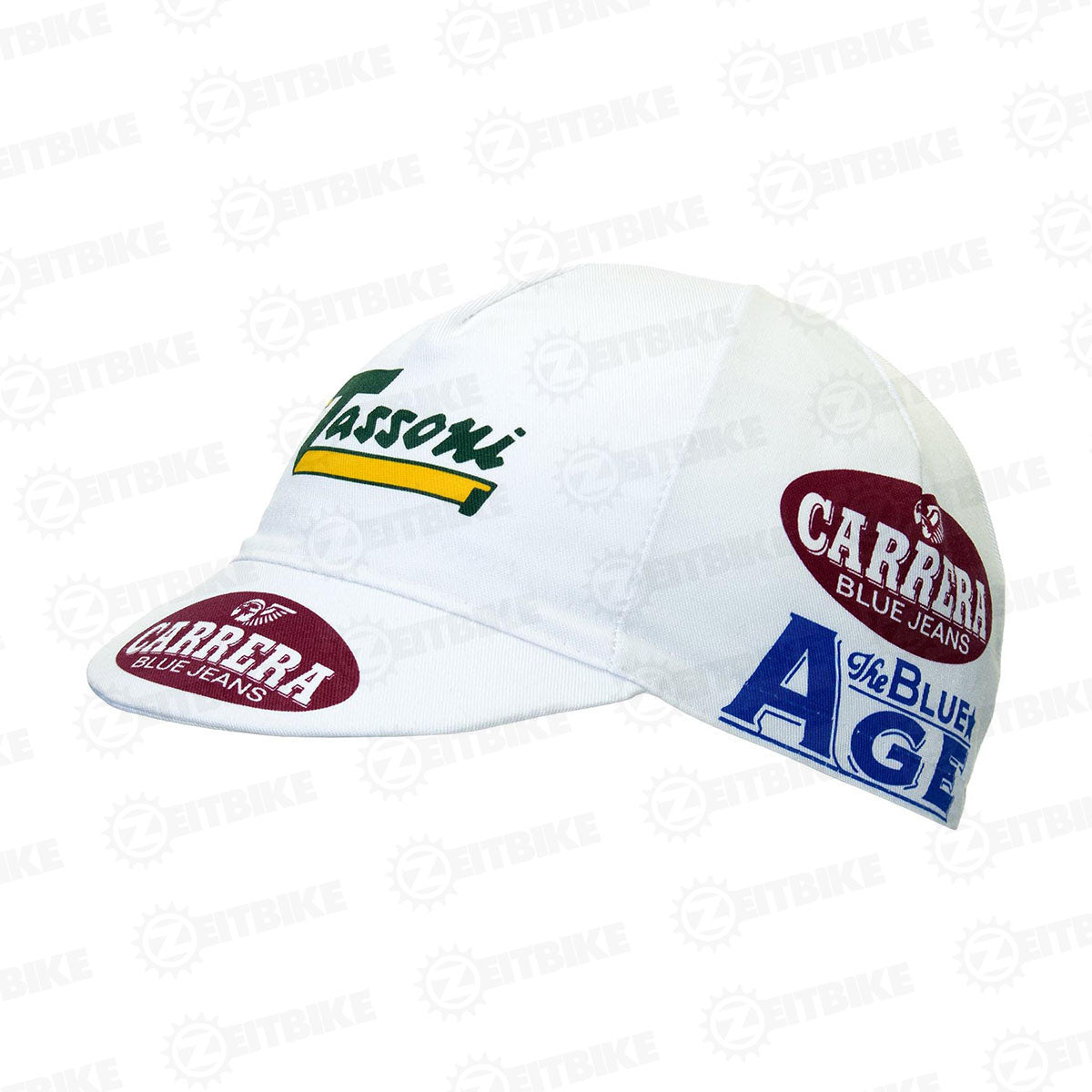 ZEITBIKE - Vintage Cycling Cap - Carrera  | Anti Sweat Caps | for Stand Alone or Under Helmet | Team Jersey Cap Outdoor Cap