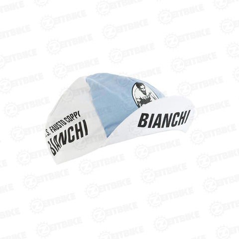 ZEITBIKE - Vintage Cycling Cap - F. Coppi - Bianchi  | Anti Sweat Caps | for Stand Alone or Under Helmet | Team Jersey Cap Outdoor Cap
