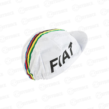ZEITBIKE - Vintage Cycling Cap - Fiat  | Anti Sweat Caps | for Stand Alone or Under Helmet | Team Jersey Cap Outdoor Cap