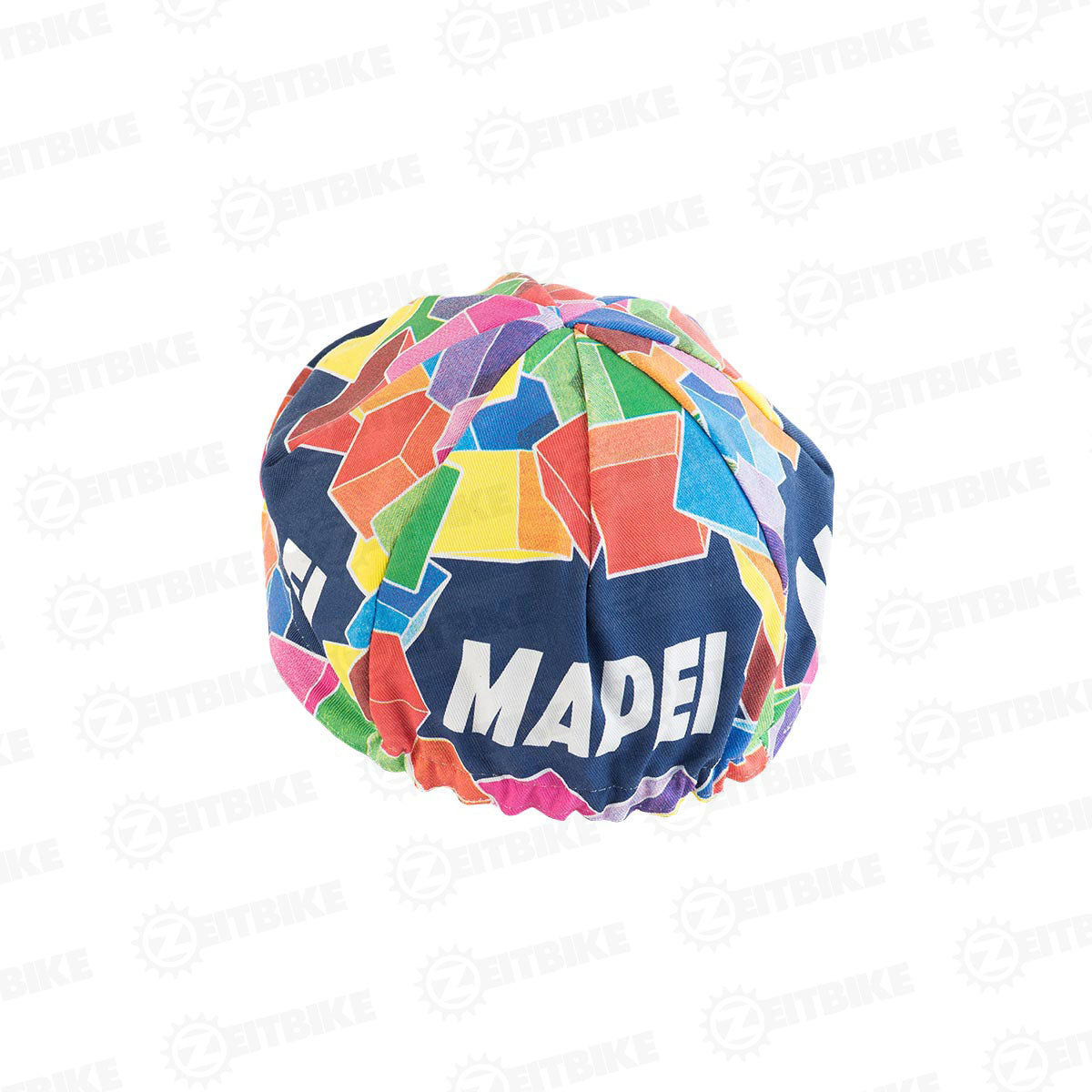 ZEITBIKE - Vintage Cycling Cap - Mapei  | Anti Sweat Caps | for Stand Alone or Under Helmet | Team Jersey Cap Outdoor Cap
